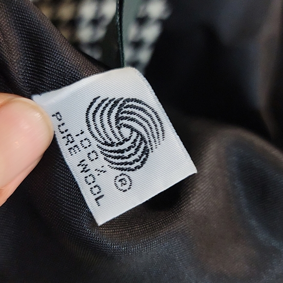 Ralph Lauren100% Pure Wool Black and White Blazer Timeless Elegance - Picture 7 of 8